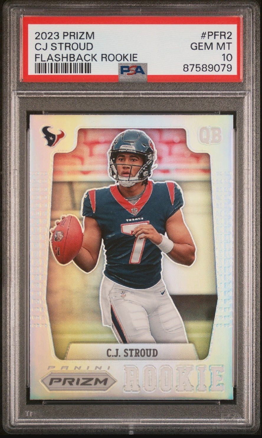 2023 Panini Prizm - CJ Stroud Flashback Rookie Silver (RC) PSA 10
