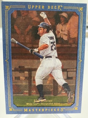 2008 Upper Deck Masterpieces 'Light Blue Frame' Jim Thome #23,serial'd 5/5 HOF