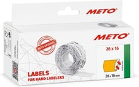 Meto Etiketten FüR Preisauszeichner 26 X 16 Mm Orange 6 Rollen à 1.000 Etiketten