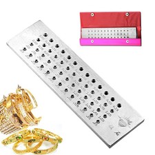 Tungsten Carbide Round Wire Drawplate Jewelers Metal Draw Plate 52 Holes 0.26-4.