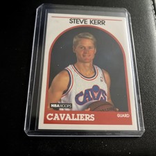 1989-90 NBA Hoops Steve Kerr #351 Cleveland Cavaliers Rookie Basketball Card. rookie card picture