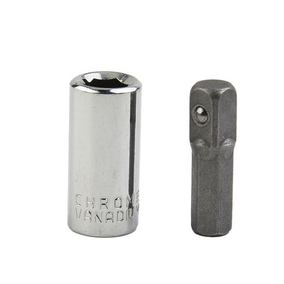 1/4 Square Drive To 1/4Hex Shank Socket+1/4 Drill Socket Adapter Bits Converter#