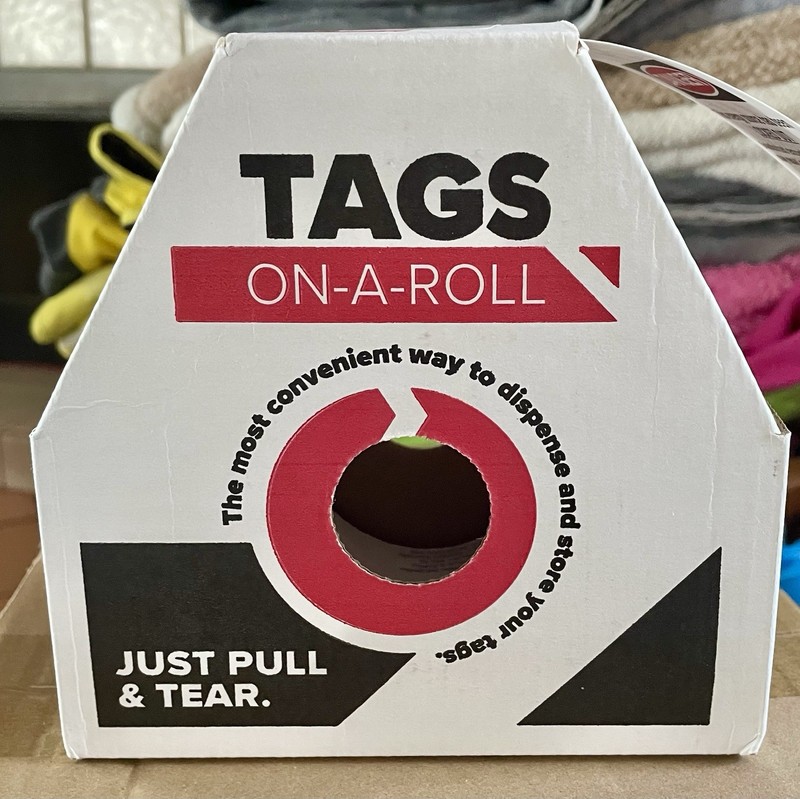 100 New INCOM Manufacturing Lockout Tags On A Roll Rear Off Heavy-Duty DuraPly