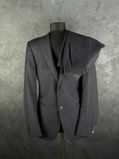 Ermenegildo Z Zegna Drop Deco Navy Striped Wool 2Btn Suit 50 R
