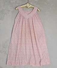 VTG Long Dainty Pink Floral Sleeveless Nightgown Summer OS Cottagecore Prarie