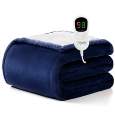 Heated Blanket Electric Throw - 50"x60" Heating Blanket Throw 1/2/4/6/8 Hours...