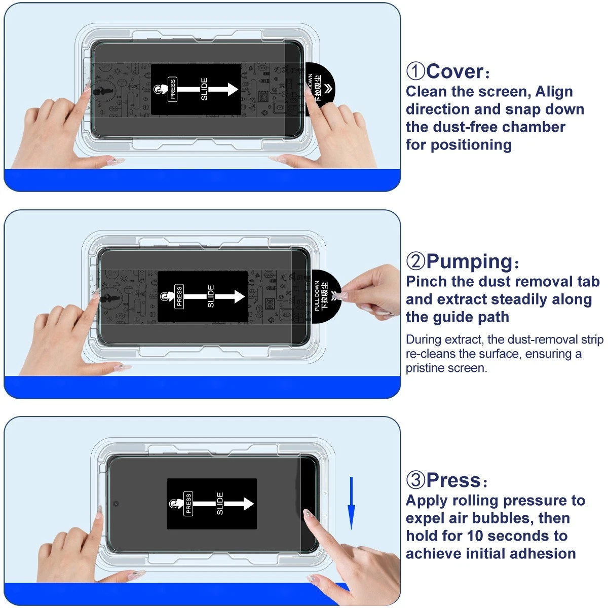 Imak Dust Free Tempered Glass Film For ZTE nubia Z70 Ultra RedMagic 10 Air Pro + - Picture 7 of 15