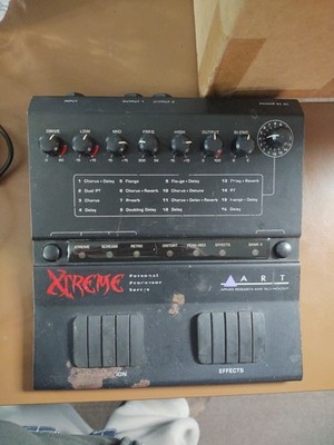 ART Xtreme Processor Distortion & Multi-Effects Guitar Pedal 80s Metal Hair Glam