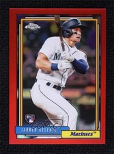 2021 Update 1992 Topps Redux Chrome Red Border 62/70 Jarred Kelenic 06bg