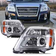for 2010-2015 GMC Terrain Left & Right Projector Headlights Headlamps Assembly