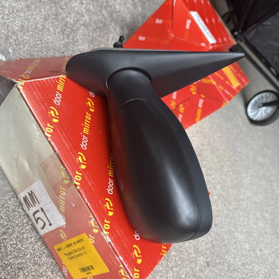 Espejo puerta lado izquierdo peugeot 306 1993-2001 cable controlado Foto 4 de 4