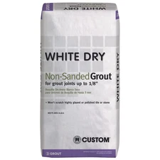Custom Building Products WDG25 White Interior/Exterior Non-Sanded Grout 25 lbs.