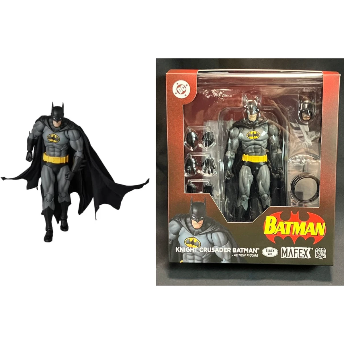 MAFEX No.270 KNIGHT CRUSADER BATMAN Black Ver. Action Figure