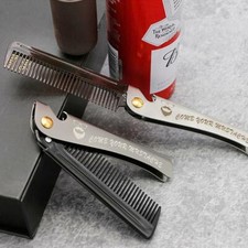 Steel Beard and Mustache Comb Folding Fine Comb New B7F9 Pocket ZZZ8 C5Q5