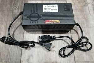 48v 伏电池充电器适用于电动滑板车atv 05 电动自行车pc 端口2 5amp Ebay