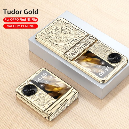 For OPPO Find N3 Flip, Luxury New Style Clear Plating Hybrid Hard PC Case Cover - Picture 15 of 16
