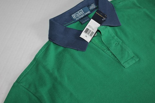 Polo Ralph Lauren Custom Fit Big Pony Distressed Polo in Size XL Green - Picture 3 of 5
