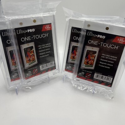 Ultra Pro One-Touch Thick Card 130pt Point Magnetic Card Holder - LOT of 4