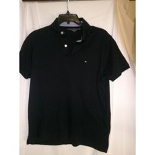 Tommy Hilfiger Classic Navy Blue Polo Shirt Short Sleeve Casual Wear Size S