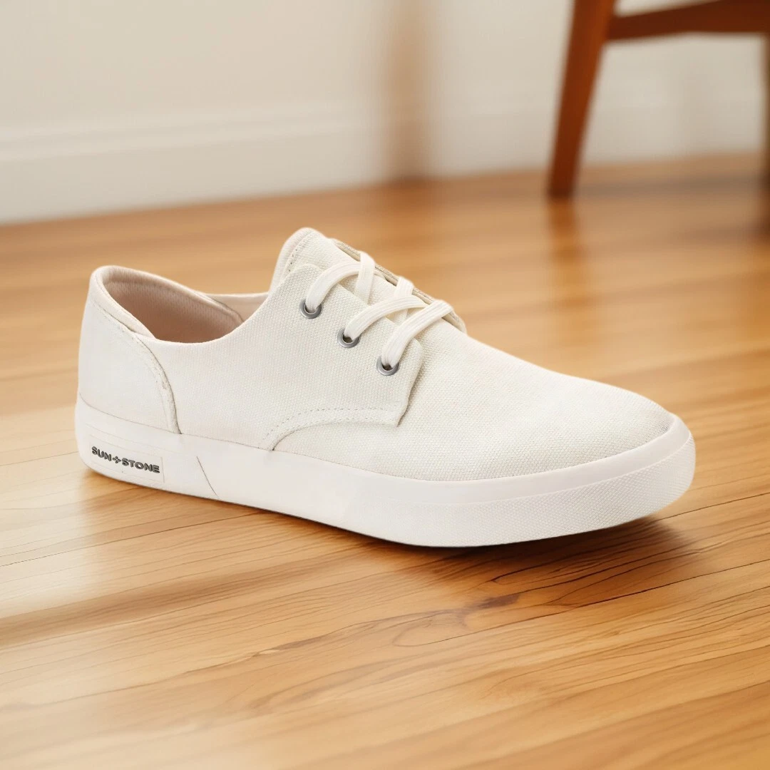 Sun + Stone Mens Lifestyle Casual Lace Up Core Sneakers Off White Size 7 NIB