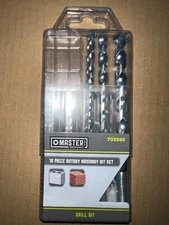 Master Mechanic 702595 Rotary Masonry Drill Bit Set, 10-Piece (1164)