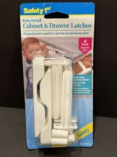 NEW Safety 1st 4 Pack Wide Grip Cabinet Locks & Drawer Latches Child Proof Baby