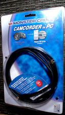 Camcorder to PC FireWire 4 pin to 6 pin 24K Gold Contacts Monster Cable 6ft