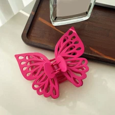 Women Extra Large Hair Claw Clips Butterfly Frosted Shark Clip Hair Accessories*