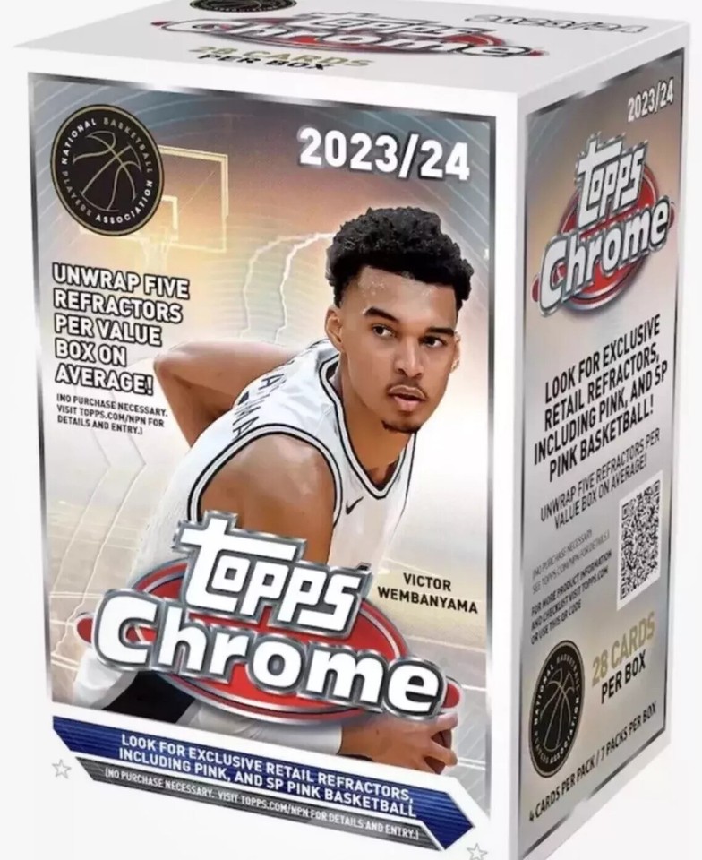 202324 Topps Chrome NBA Basketball (Monster Box OR Value Box