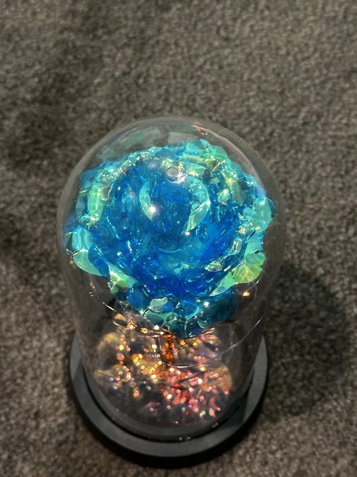 Вечный цветок розы светодиодный заколдованная галактика роза светодиодный свет подарок на День святого Валентина - Изображение 2 из 3