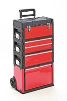 Werkzeugkasten Trolley Werkzeugtrolley Metall Kunststoff Werkstattwagen In Rot