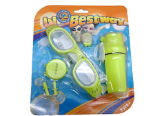 BESTWAY SWIM GOGGLE PROTECTOR SET Earplugs Nose Clip Learn to Swim Class 26002
