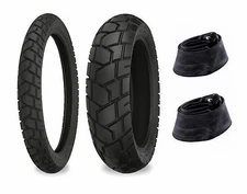 Shinko 90/90-21 & 130/90-17 705 Tire & Tubes Set XL600R, KLR650, DR650SE, XT600