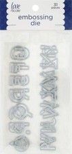 Love Nicole Embossing Die 31 pc Alphabet Uppercase STC0307