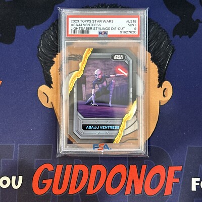 PSA 9 MINT 2023 Topps Star Wars ASAJJ VENTRESS LS18 Lightsaber
