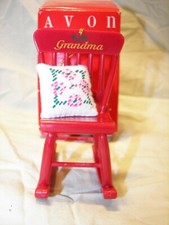 NOS Vintage Avon Gift Collection Timeless Treasures Ornament Grandma Rocker