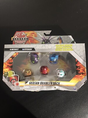 Bakugan GEOGAN Brawler 5 Pack Mutasect Vipergon Dragonoid Ferascal Pincitaur