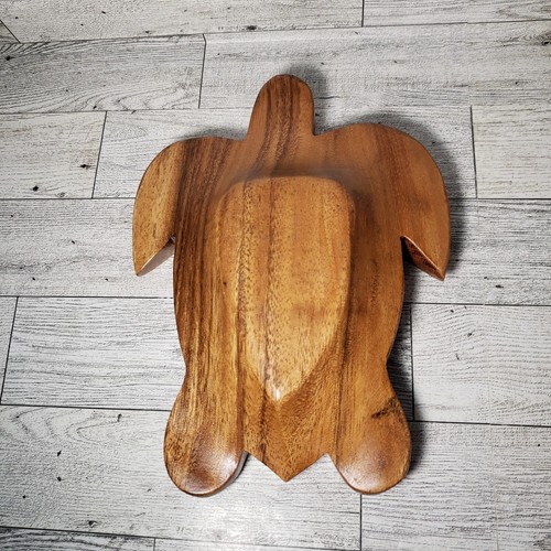 SCHILDKRÖTE Holz Schale Schmuck Nüsse Strand Deko TIKI MEERESINSEL HANDGESCHNITZT HOLZ - Bild 6 von 6