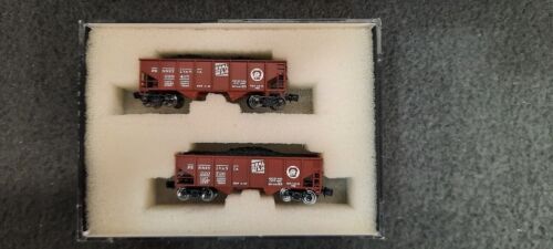 Z Scale Full Throttle FT 2046-2- 33' 55T 2-Bay Hoppers - PENNSYLVANIA RR - Picture 2 of 7