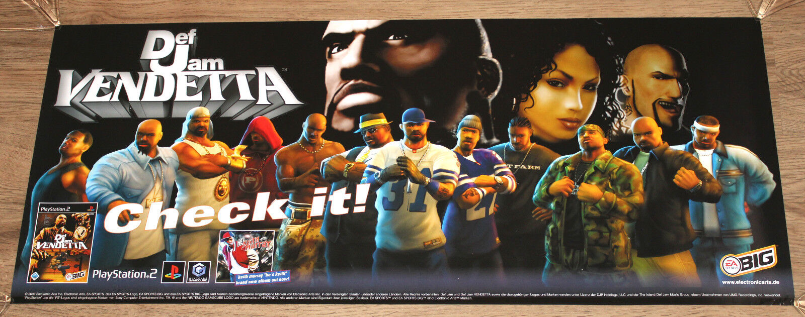 2003 Def Jam Vendetta PS2 Gamecube Print Ad/Poster Authentic Original Promo  Art