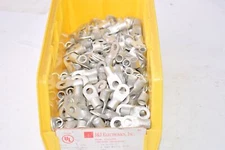 Approx 500 NEW J&J Electronics TR-4-56-2, 4 AWG #5/16'' Tubular Ring Terminal 