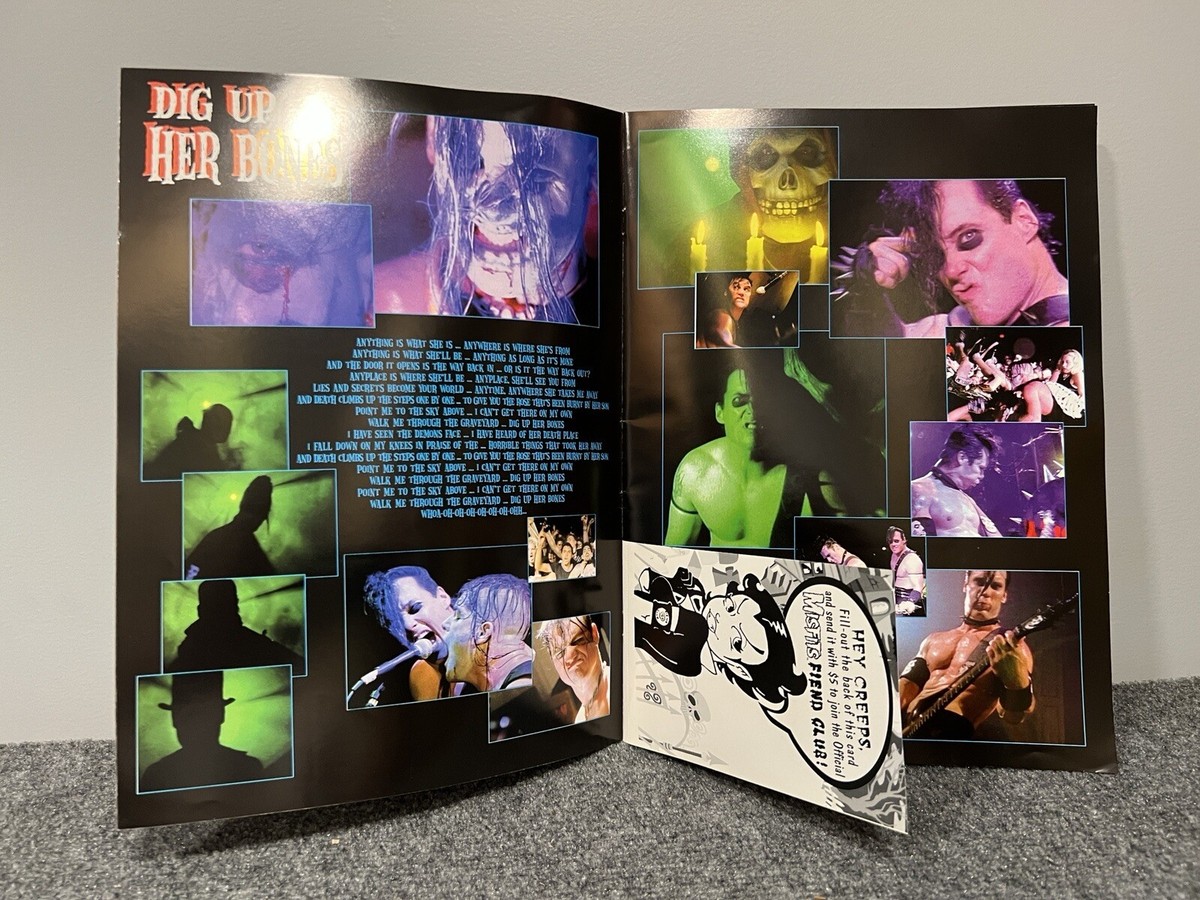 Misfits Autographed Evil Live Tour Program Book Volume 1 1998 Rare  