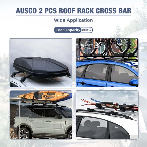 AUSGO 1 Pair Roof Rack Cross Bars for Mitsubishi Outlander 2006-2012 - Picture 4 of 15
