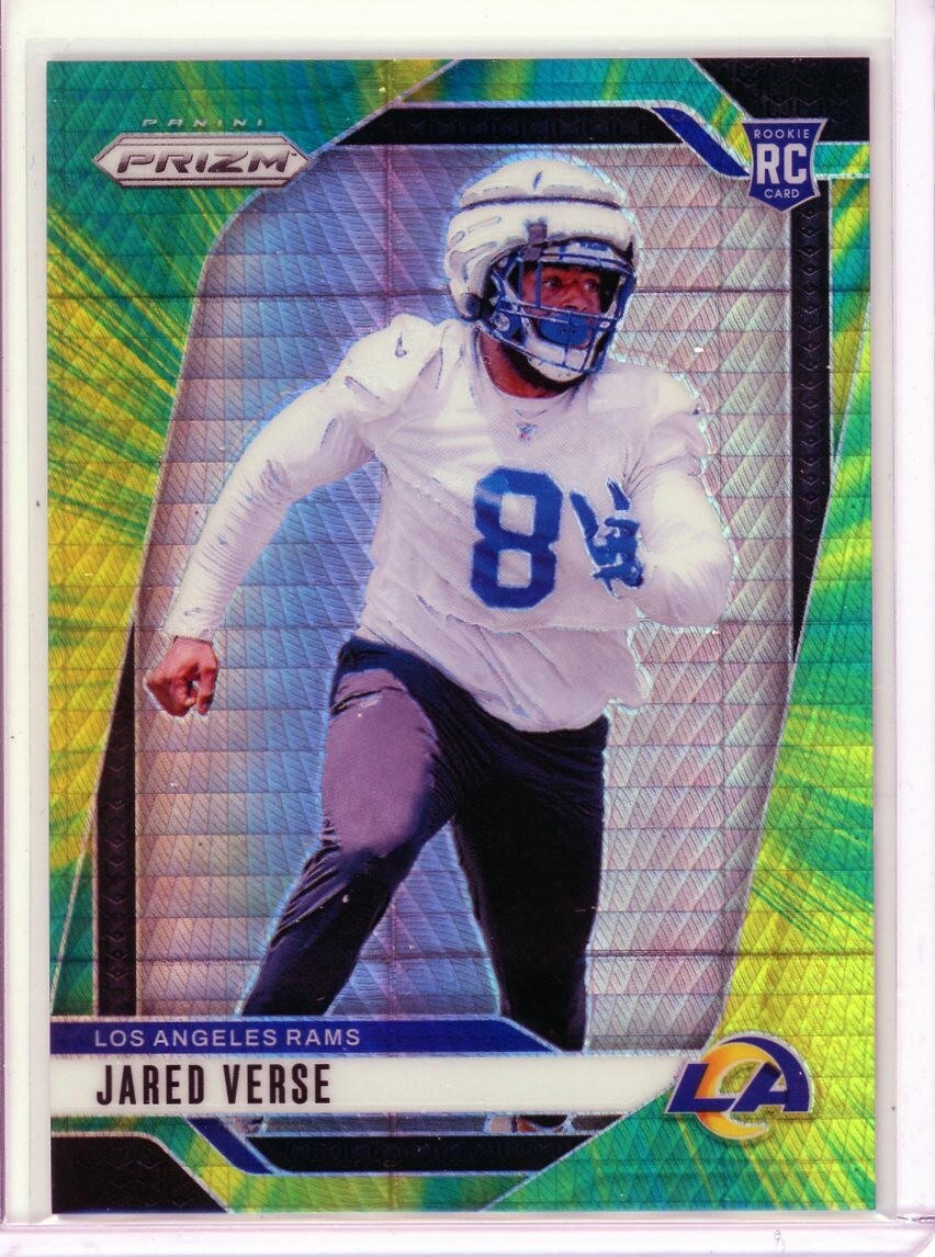 2024 Panini Prizm #341 Jared Verse Hyper Prizm /180 Los Angeles, Rams 💎🔥