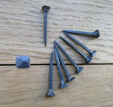 Hand Forged Square Head Iron blacksmith Deco Nail Traditional Old rustic antique