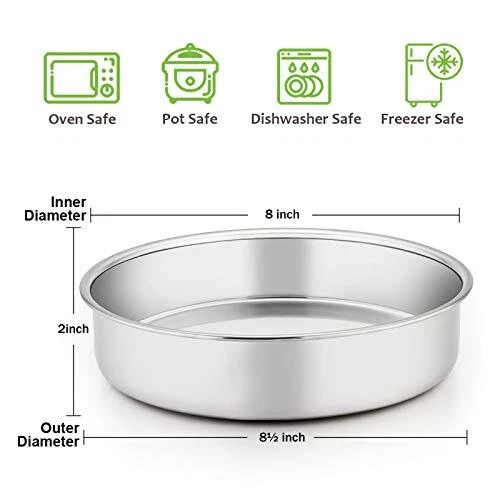 8 inches top cake pan