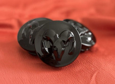 4 Glossy Black Dodge 63mm Wheel Center Caps Fits Challenger Charger Ram 1500 4 Glossy Black Dodge 63mm Wheel Center Caps Fits Challenger Charger Ram 1500