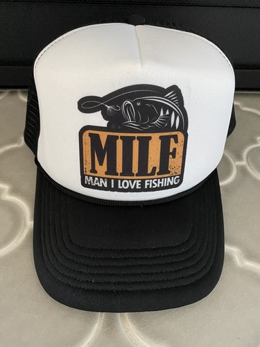 Fishing Trucker Hat Fishing Rod Reel 