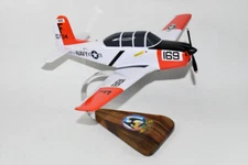 Beechcraft® T-34B Mentor, VT-1 Eaglets, 1/25 Mahogany Scale Model, 16"