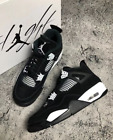 Air Jordan 4 Retro "White Thunder" Basketball Shoes for Men's Shoes
